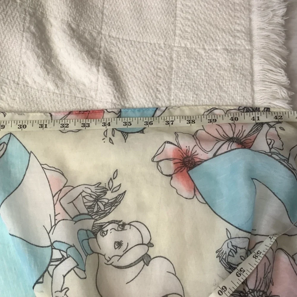 Disney Loungefly scarf wrap Alice‎ in Wonderland watercolor